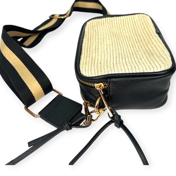 CHICO'S Crossbody Camera Bag Woven Purse - Picture 7 of 11